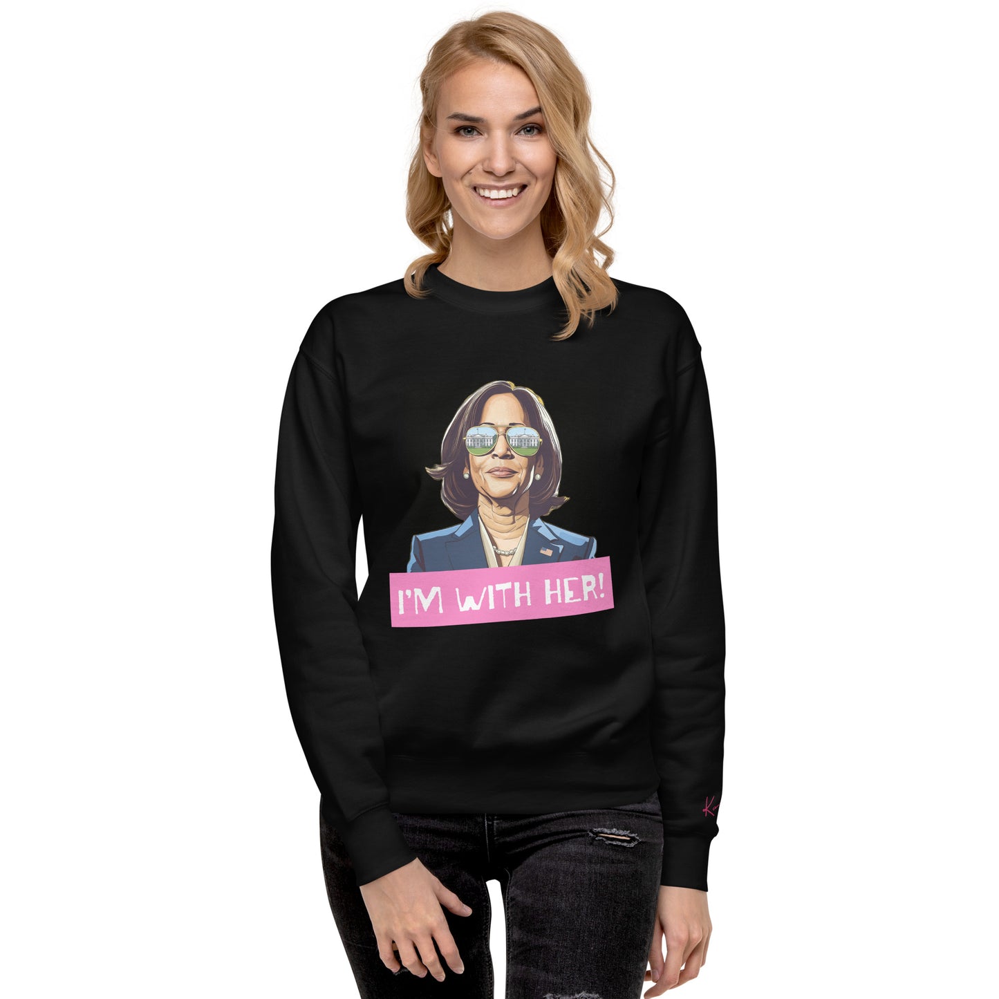 Kamala: I'm with Her (Pink) Sweatshirt