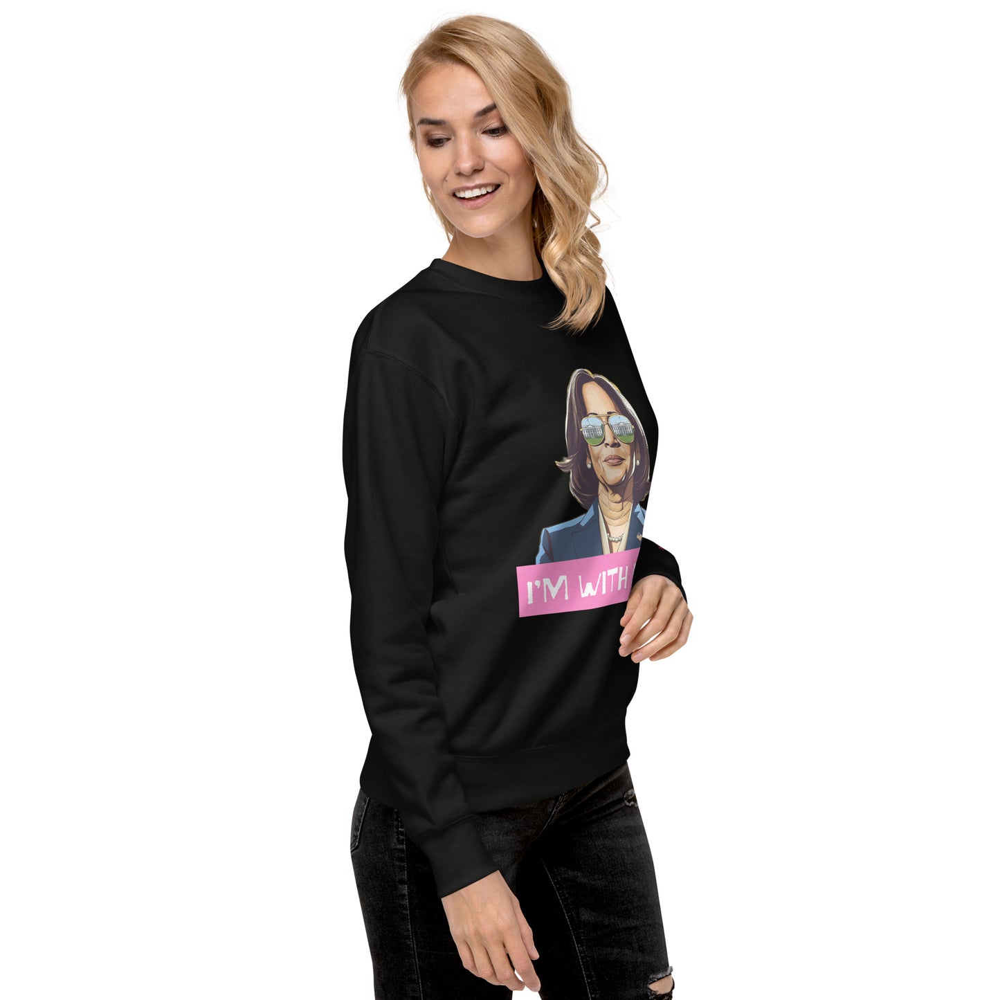Kamala: I'm with Her (Pink) Sweatshirt