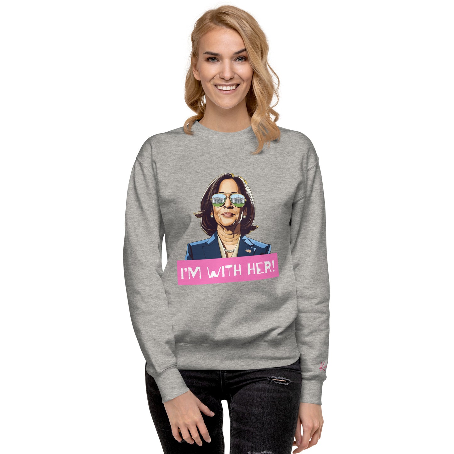 Kamala: I'm with Her (Pink) Sweatshirt