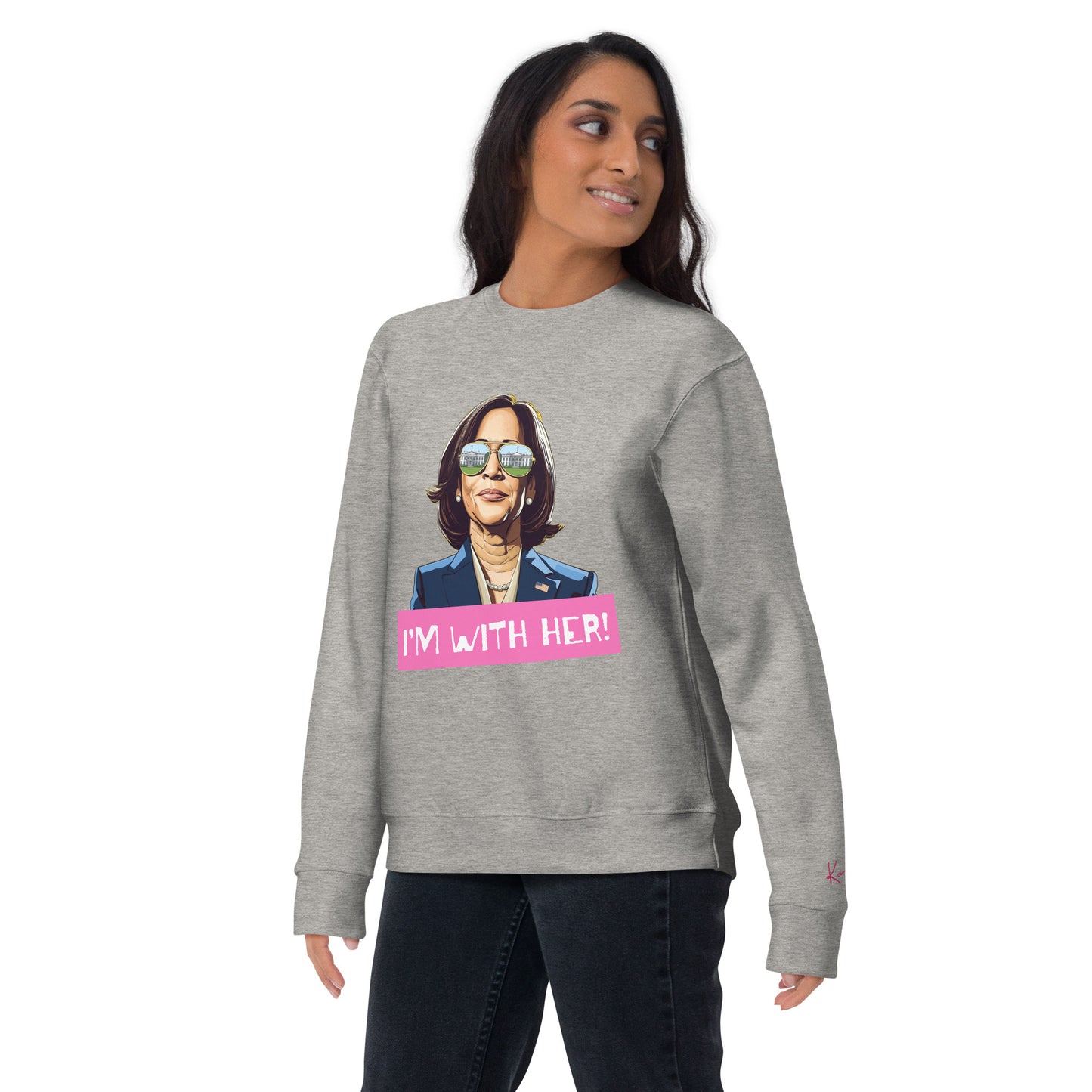 Kamala: I'm with Her (Pink) Sweatshirt
