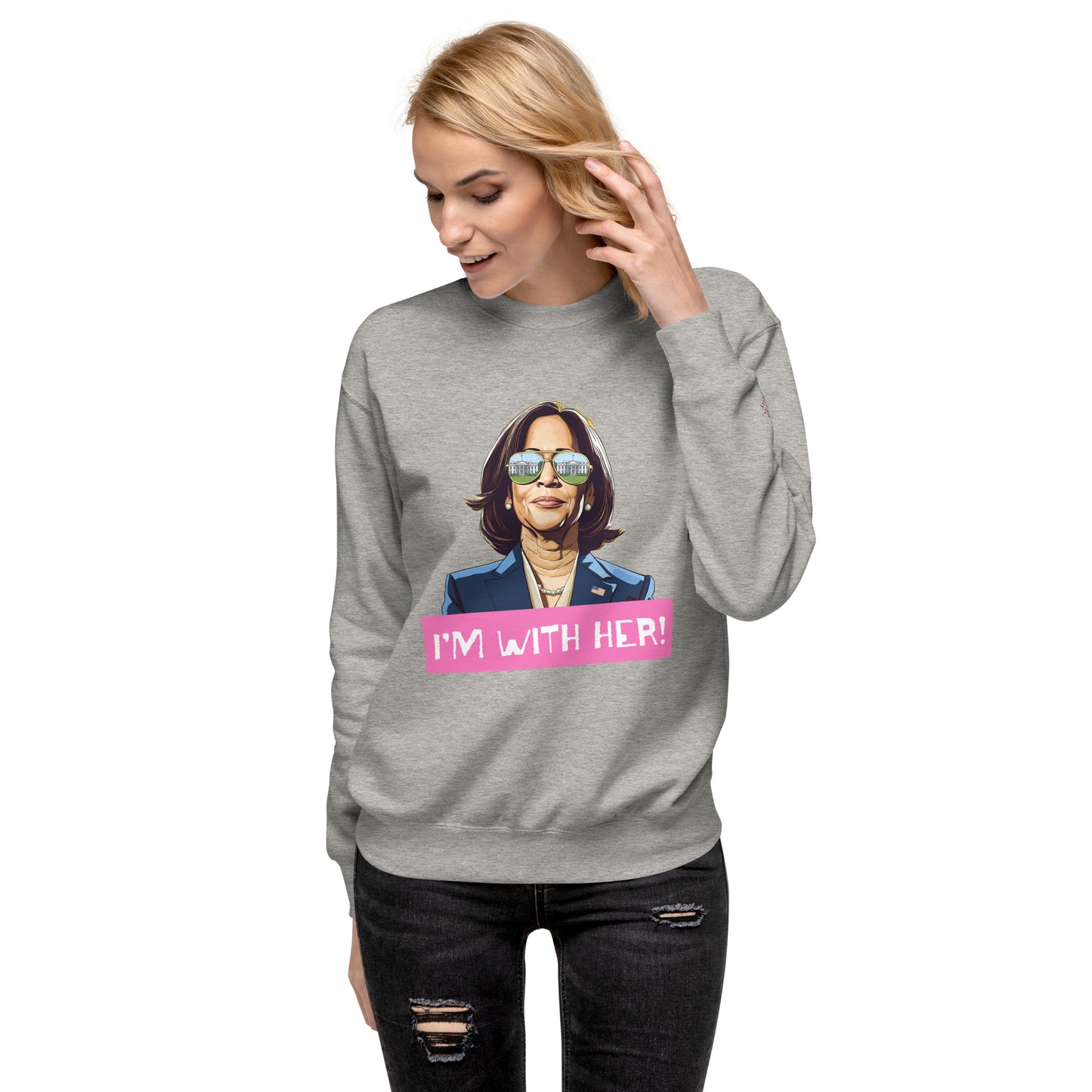 Kamala: I'm with Her (Pink) Sweatshirt