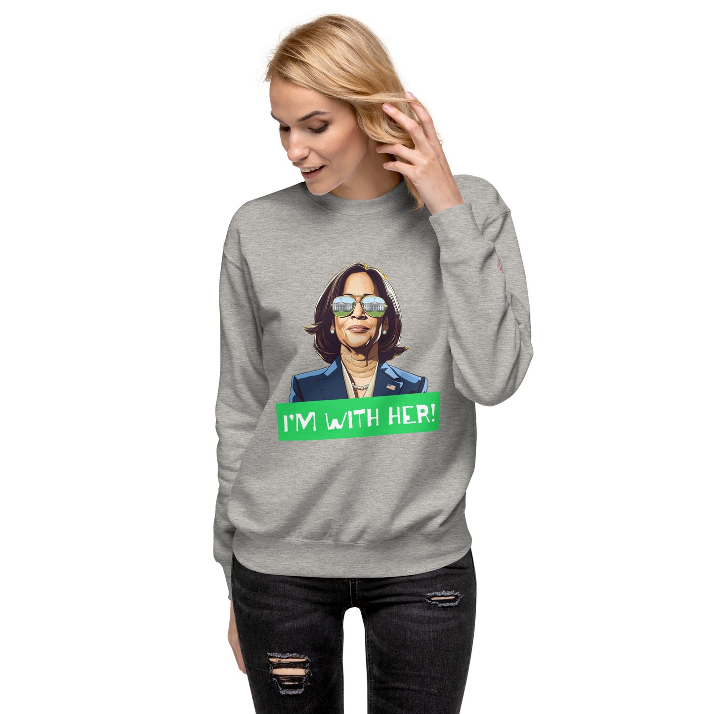 Kamala: I'm with Her (Green) Sweatshirt