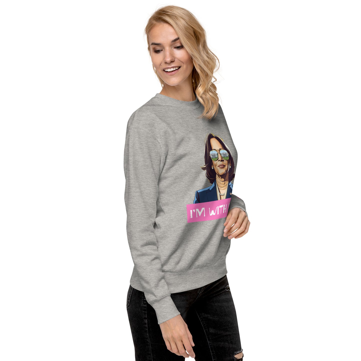 Kamala: I'm with Her (Pink) Sweatshirt
