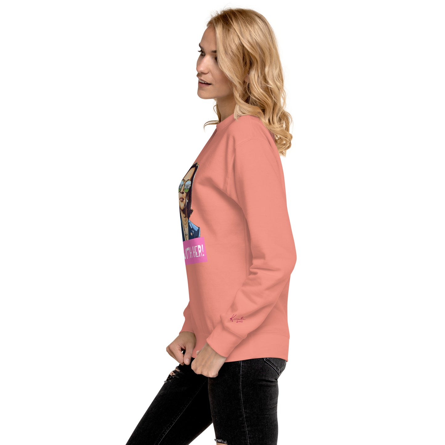 Kamala: I'm with Her (Pink) Sweatshirt