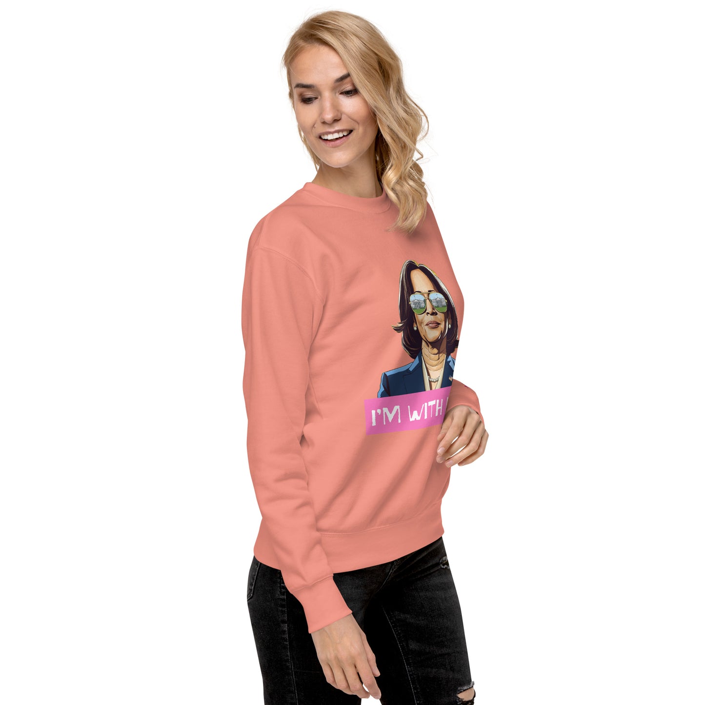 Kamala: I'm with Her (Pink) Sweatshirt