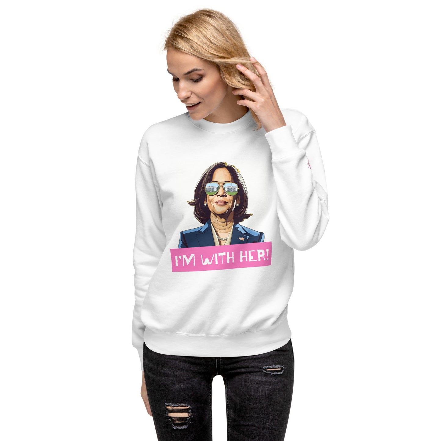 Kamala: I'm with Her (Pink) Sweatshirt