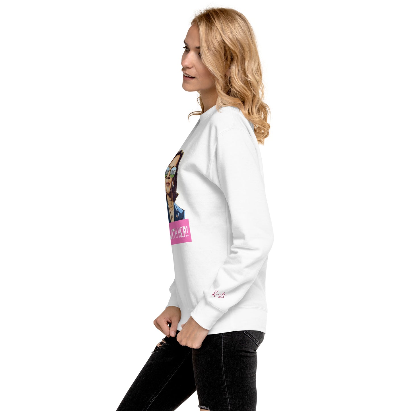 Kamala: I'm with Her (Pink) Sweatshirt