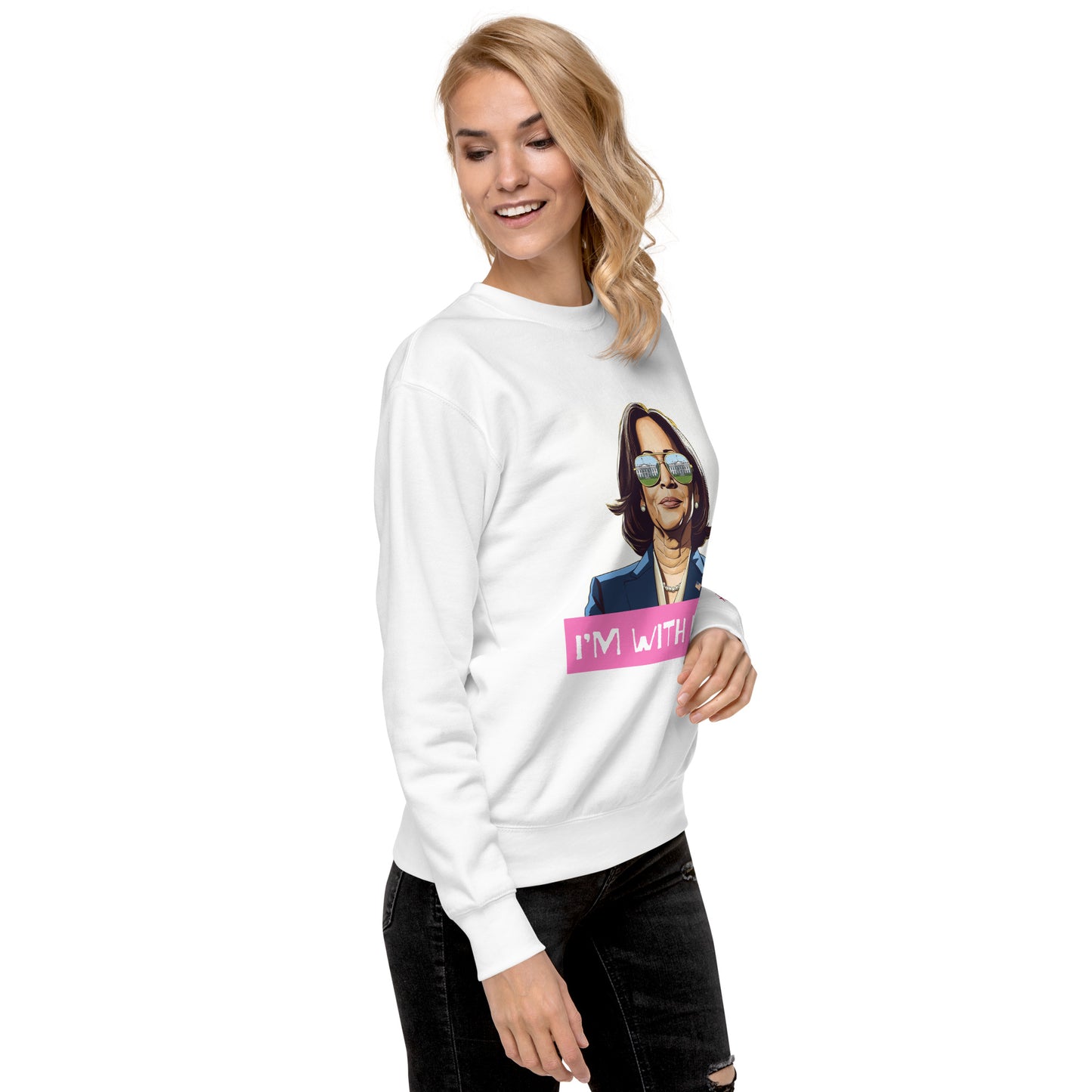 Kamala: I'm with Her (Pink) Sweatshirt