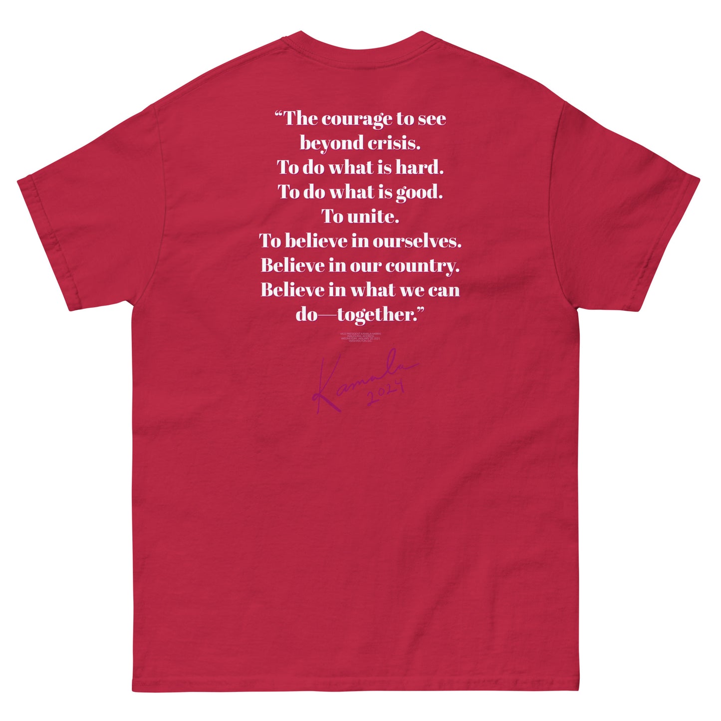 Kamala: Madame President /w Quote (Back)