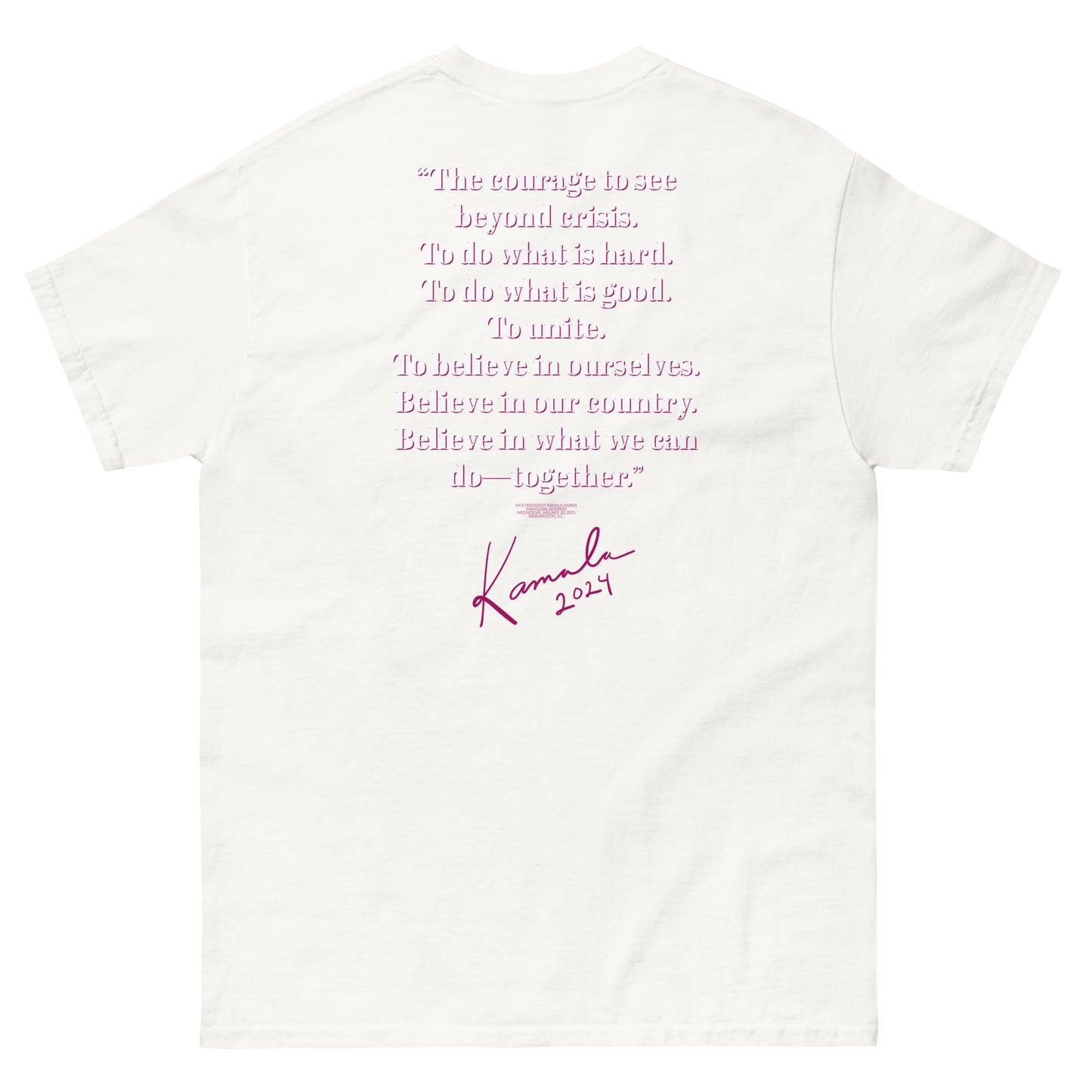 Kamala: Madame President /w Quote (Back)